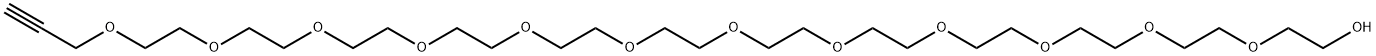 Propargyl-PEG13-alcohol Structural