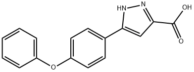 JR-3110, 3-(4-Phenoxyphenyl)-1H-pyrazole-5-carboxylic acid, 97% Structural