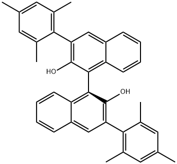 S-3,3'-bis(2,4,6-triMethylphenyl)-1,1'-Binaphthalene]-2,2'-diol Structural