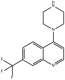 4-(1-Piperazinyl)-7-(trifluoromethyl)quinoline Structural