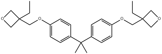 Oxetane, 3,3'-[(1-methylethylidene)bis(4,1-phenyleneoxymethylene)]bis[3-ethyl- Structural