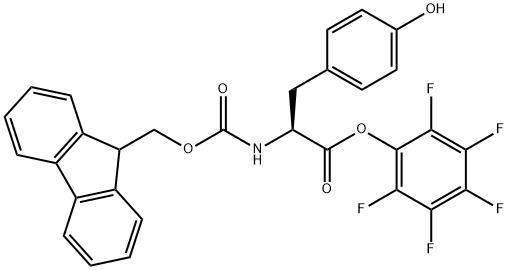 L-Tyrosine, N-[(9H-fluoren-9-ylmethoxy)carbonyl]-, pentafluorophenyl ester (9CI) Structural