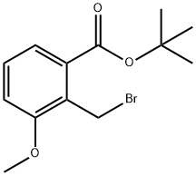 Benzoic acid, 2-(bromomethyl)-3-methoxy-, 1,1-dimethylethyl ester Structural