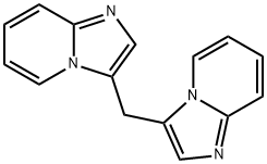Imidazo[1,2-a]pyridine, 3,3'-methylenebis- Structural