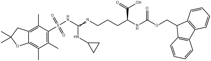 Fmoc-Arg(c-Pr,Pbf)-OH Structural