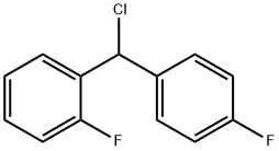Benzene, 1-[chloro(4-fluorophenyl)methyl]-2-fluoro- Structural