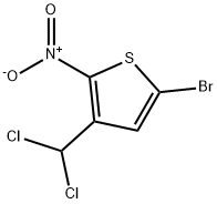 Thiophene, 5-bromo-3-(dichloromethyl)-2-nitro- Structural