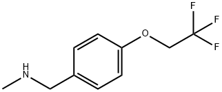 Methyl[4-(2,2,2-trifluoroethoxy)benzyl]amine Structural