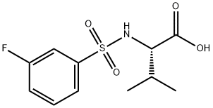L-Valine, N-[(3-fluorophenyl)sulfonyl]- Structural