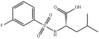 L-Leucine, N-[(3-fluorophenyl)sulfonyl]- Structural