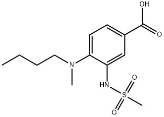 Benzoic acid, 4-(butylmethylamino)-3-[(methylsulfonyl)amino]- Structural