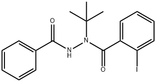 Benzoic acid, 2-iodo-, 2-benzoyl-1-(1,1-dimethylethyl)hydrazide Structural