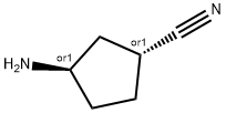 rel-(1R,3R)-3-Aminocyclopentanecarbonitrile Structural