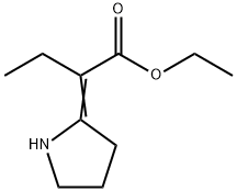 Butanoic acid, 2-(2-pyrrolidinylidene)-, ethyl ester Structural