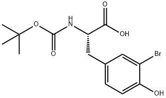L-Tyrosine, 3-bromo-N-[(1,1-dimethylethoxy)carbonyl]- Structural