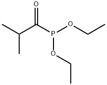 Phosphonous acid, P-(2-methyl-1-oxopropyl)-, diethyl ester Structural