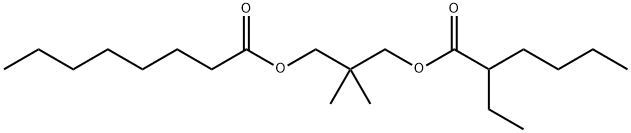 Octanoic acid, 3-[(2-ethyl-1-oxohexyl)oxy]-2,2-dimethylpropyl ester Structural