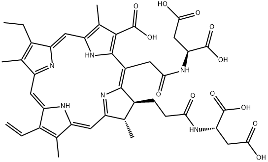 diaspartyl chlorin e6 Structural