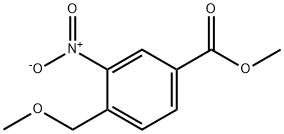 Benzoic acid, 4-(methoxymethyl)-3-nitro-, methyl ester Structural
