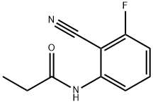 N-(2-cyano-3-fluorophenyl)propanamide Structural