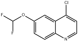 Quinoline, 4-chloro-6-(difluoromethoxy)- Structural