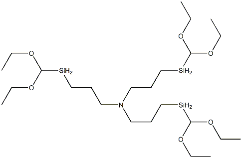 TRIS[(3-DIETHOXYMETHYLSILYL)PROPYL)AMINE Structural
