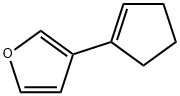 Furan, 3-(1-cyclopenten-1-yl)- Structural