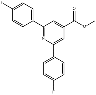 JR-9129, Methyl 2,6-bis(4-fluorophenyl)pyridine-4-carboxylate, 97% Structural