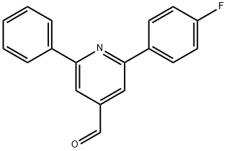 JR-9166, 2-(4-Fluorophenyl)-6-phenylpyridine-4-carbaldehyde, 97% Structural