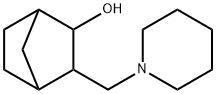 Bicyclo[2.2.1]heptan-2-ol, 3-(1-piperidinylmethyl)- Structural