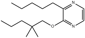 Pyrazine, 2-[(2,2-dimethylpentyl)oxy]-3-pentyl- Structural