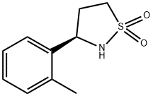 Isothiazolidine, 3-(2-methylphenyl)-, 1,1-dioxide, (3R)- Structural