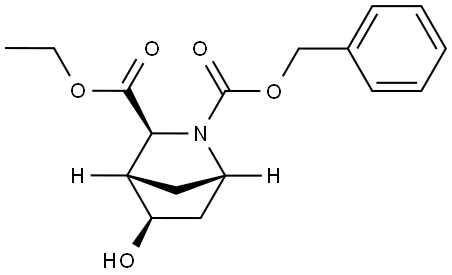 Racemic-(1S,3S,4S,5R)-2-Benzyl 3-Ethyl 5-Hydroxy-2-Azabicyclo[2.2.1]Heptane-2,3-Dicarboxylate Structural
