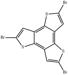 Benzo[1,2-b:3,4-b':5,6-b'']trithiophene, 2,5,8-tribromo- Structural