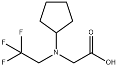 Glycine, N-cyclopentyl-N-(2,2,2-trifluoroethyl)- Structural