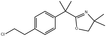 Oxazole, 2-[1-[4-(2-chloroethyl)phenyl]-1-methylethyl]-4,5-dihydro-4,4-dimethyl- Structural