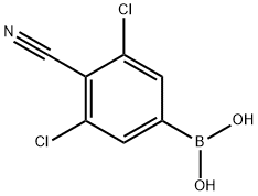 Boronic acid, B-(3,5-dichloro-4-cyanophenyl)- Structural