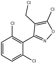 Isoxazole, 5-chloro-4-(chloromethyl)-3-(2,6-dichlorophenyl)- Structural