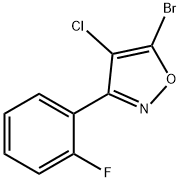 Isoxazole, 5-bromo-4-chloro-3-(2-fluorophenyl)- Structural