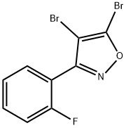 Isoxazole, 4,5-dibromo-3-(2-fluorophenyl)- Structural