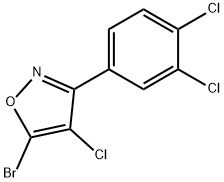 Isoxazole, 5-bromo-4-chloro-3-(3,4-dichlorophenyl)- Structural