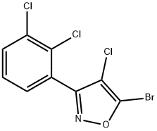 Isoxazole, 5-bromo-4-chloro-3-(2,3-dichlorophenyl)- Structural