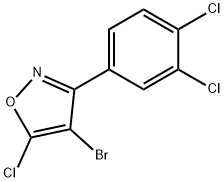 Isoxazole, 4-bromo-5-chloro-3-(3,4-dichlorophenyl)- Structural