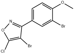 Isoxazole, 4-bromo-3-(3-bromo-4-methoxyphenyl)-5-chloro- Structural