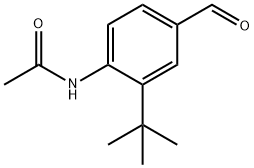 Acetamide, N-[2-(1,1-dimethylethyl)-4-formylphenyl]- Structural
