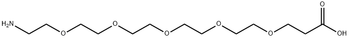 Amino-PEG5-acid Structural