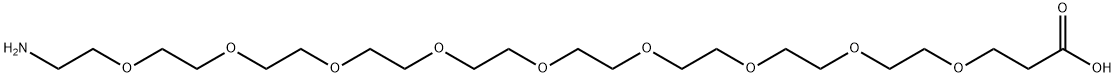 Amino-PEG9-acid Structural