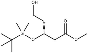 Pentanoic acid, 3-[[(1,1-dimethylethyl)dimethylsilyl]oxy]-5-hydroxy-, methyl ester, (3R)- Structural