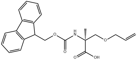 Fmoc-(S)-2-Me-Ser(allyl)-OH Structural