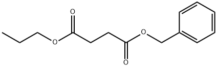 Butanedioic acid, 1-(phenylmethyl) 4-propyl ester Structural